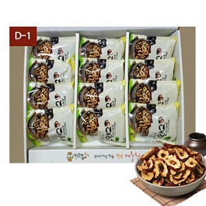 민주농원 바삭바삭 대추칩 선물용 D-1타입(50g×12팩구성)